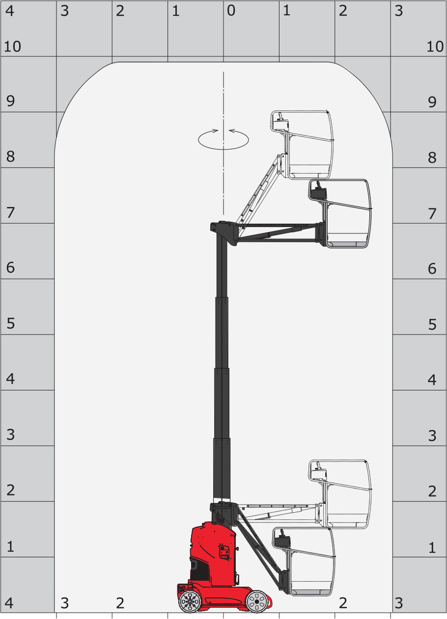 Manitou 100 Vjr Platformy Robocze Pionowy Maszt